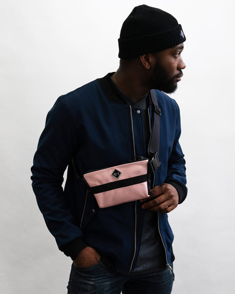 Douglas Leather Crossbody Bag - Pink - Start With The Basis