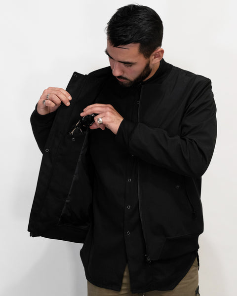 SS Bomber Jacket - Black - Start With The Basis
